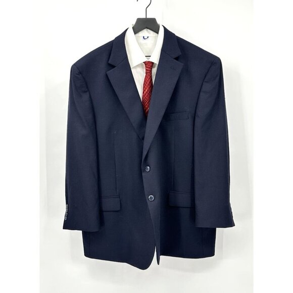 JOSEPH ABBOUD HERITAGE jacket blazer sport coat modern fit stretch navy blue 52R - Picture 3 of 9